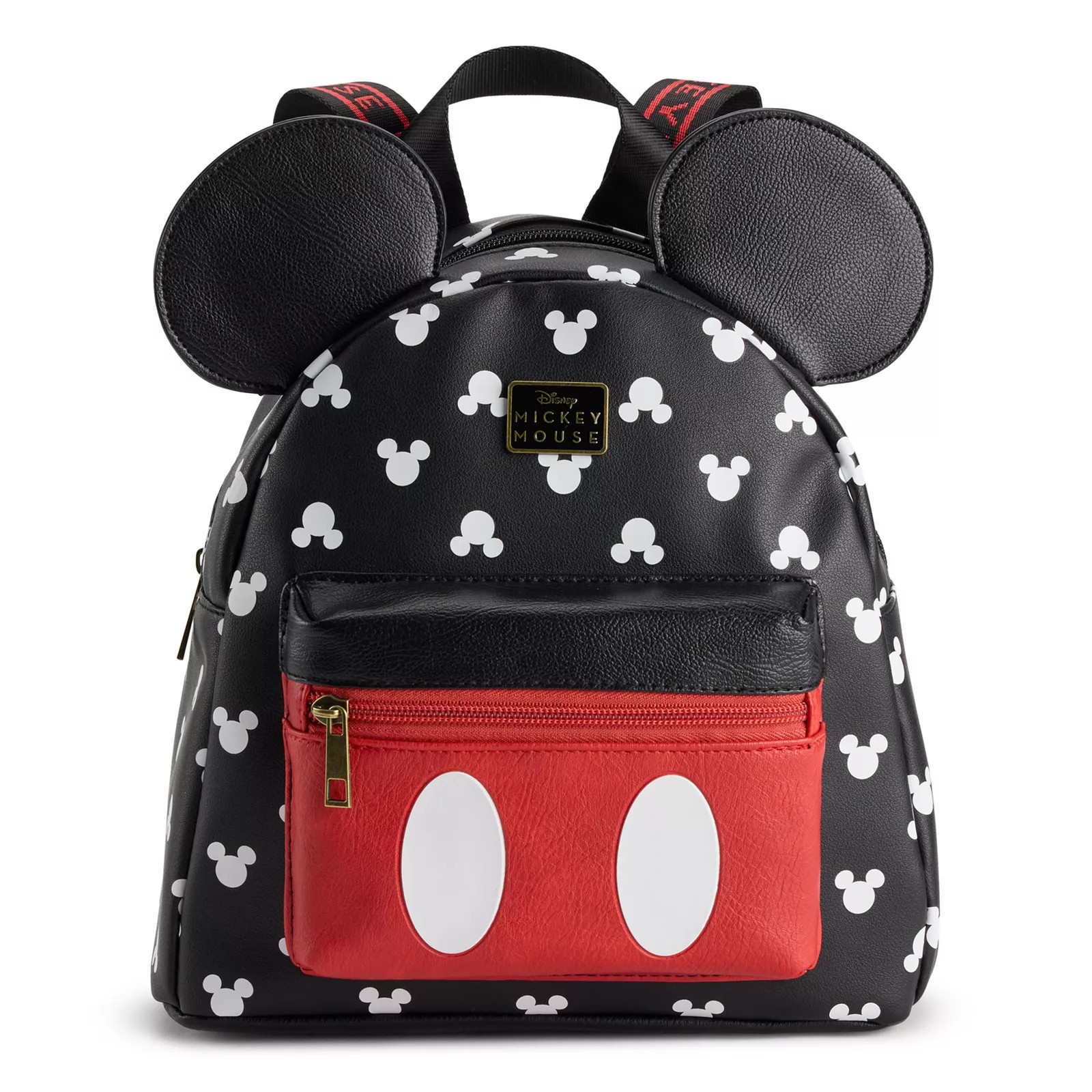 Disney's Mickey Mouse with 3D Ears and All Over Print Backpack, Black | Kohl's