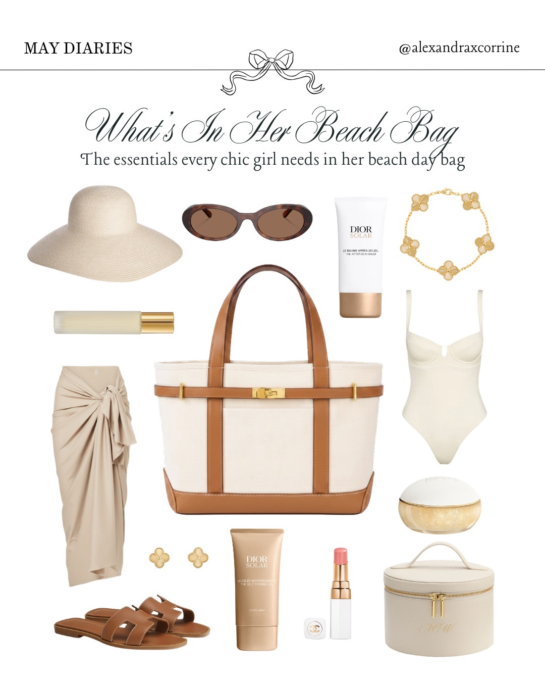 What’s in her beach bag 🥂 the essentials every chic girl needs in her beach day bag 👜 

#summeraesthetic #luxuryaesthetic #chicliving #elegantliving #pinterestinspo 

[ what’s in my bag, what’s in my beach bag, chic girl luxury summer aesthetic, chic pool summer essentials, navy blue and tan, chic beach vibes, chic coastal yacht summer, classic elegant summer style, Pinterest mood board aesthetic ]

#LTKSeasonal #LTKSwim