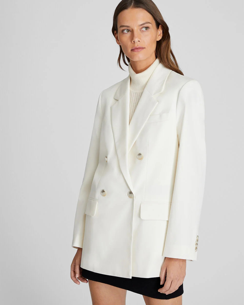 Lightweight Wool Relaxed Double Breasted Blazer | Club Monaco (Global)