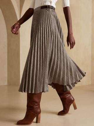 Jacki Pleated Midi Skirt | Banana Republic (US)