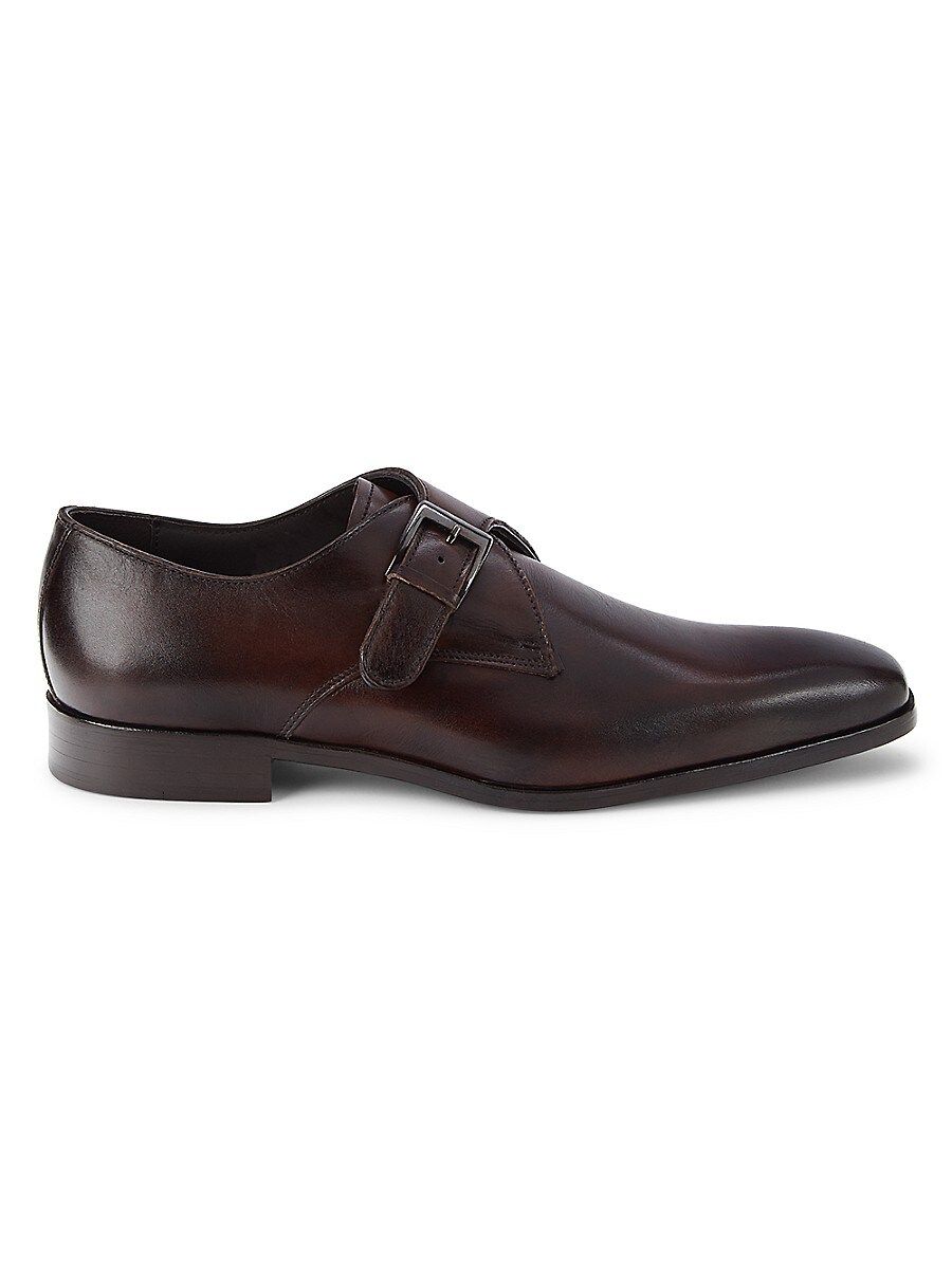 Saks Fifth Avenue Made in Italy Men's Leather Monk Shoes - Brown - Size 9.5 | Saks Fifth Avenue OFF 5TH