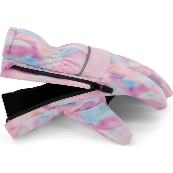 Winter & Ski Glove powered by ZIPGLOVE™ TECHNOLOGY, Pink Tie-Dye | Maisonette