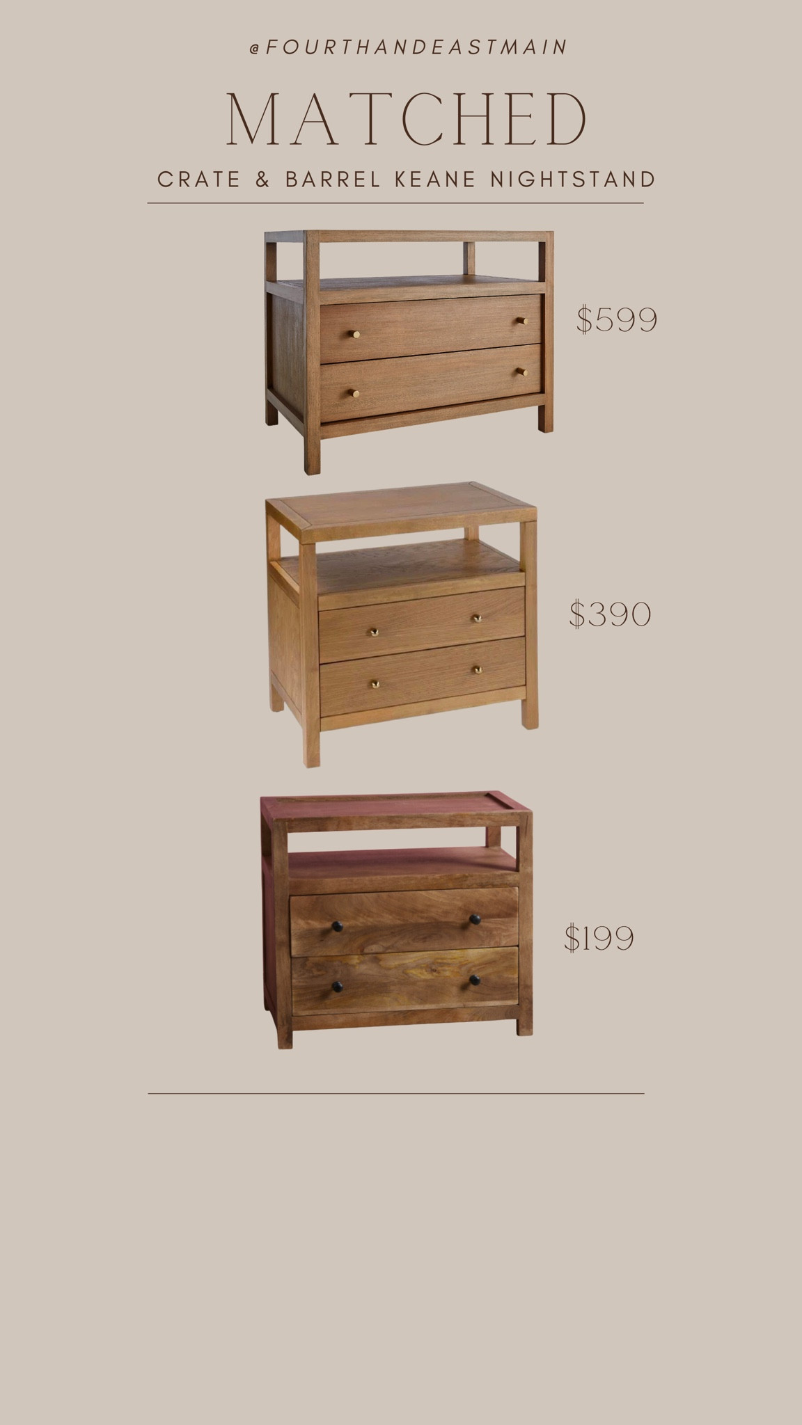 Crate and deals barrel keane nightstand