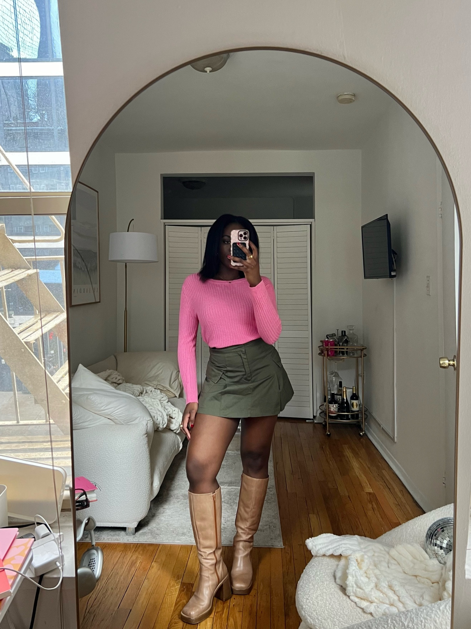 Use code NK10 to save!
Spring outfit, chic outfit, everyday outfit, spring looks, spring fashion, cargo skirt, knee high boots, sweater outfits, casual outfit, spring outfit ideas 

#LTKsalealert #LTKfindsunder100 #LTKSpringSale