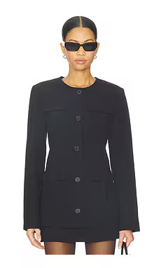 Favorite Daughter The Spencer Jacket in Black from Revolve.com | Revolve Clothing (Global)