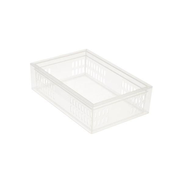 Medium Stackable Organizer Tray Translucent | The Container Store