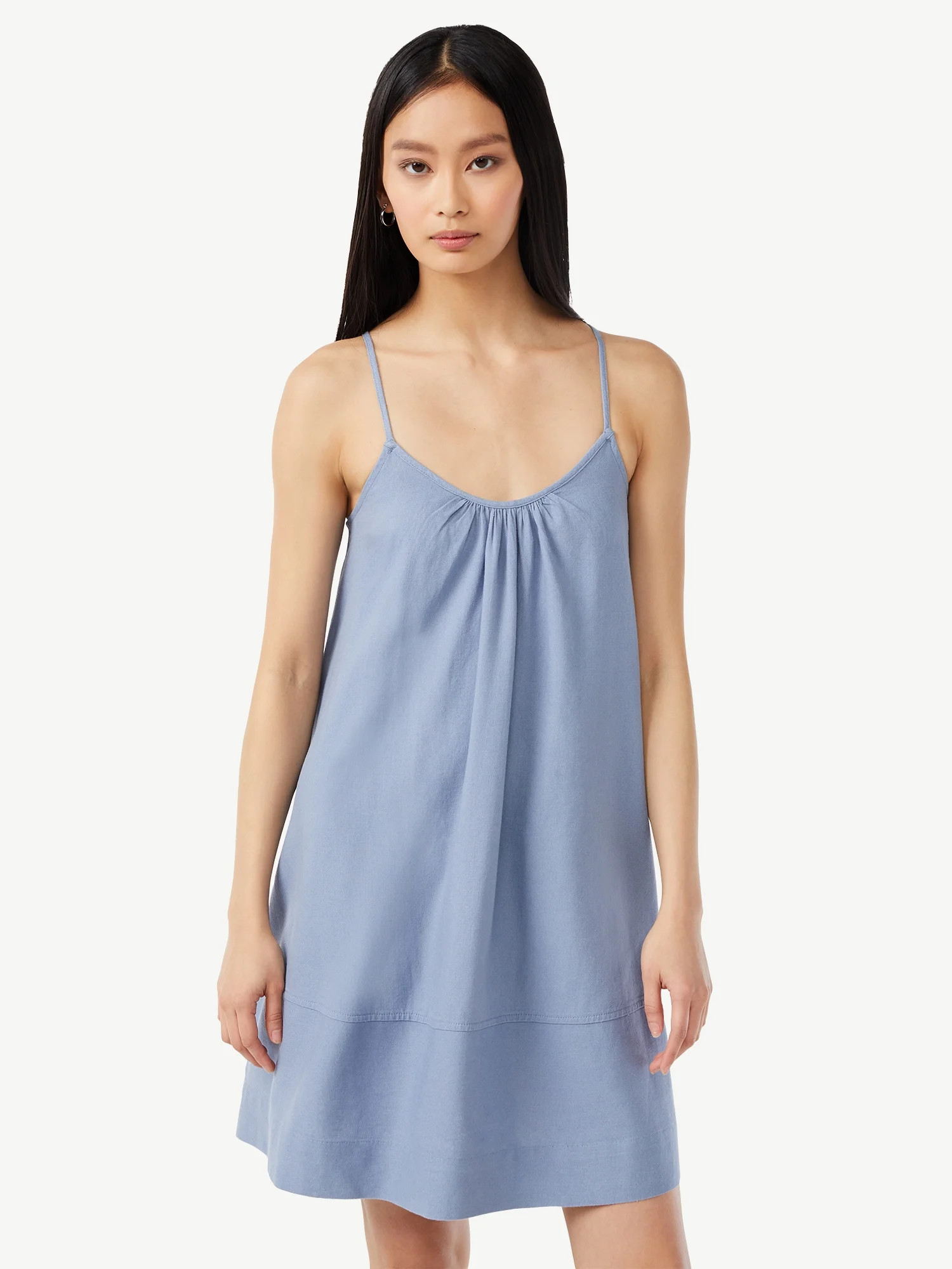 Free Assembly Women's Sleeveless Swing Dress | Walmart (US)