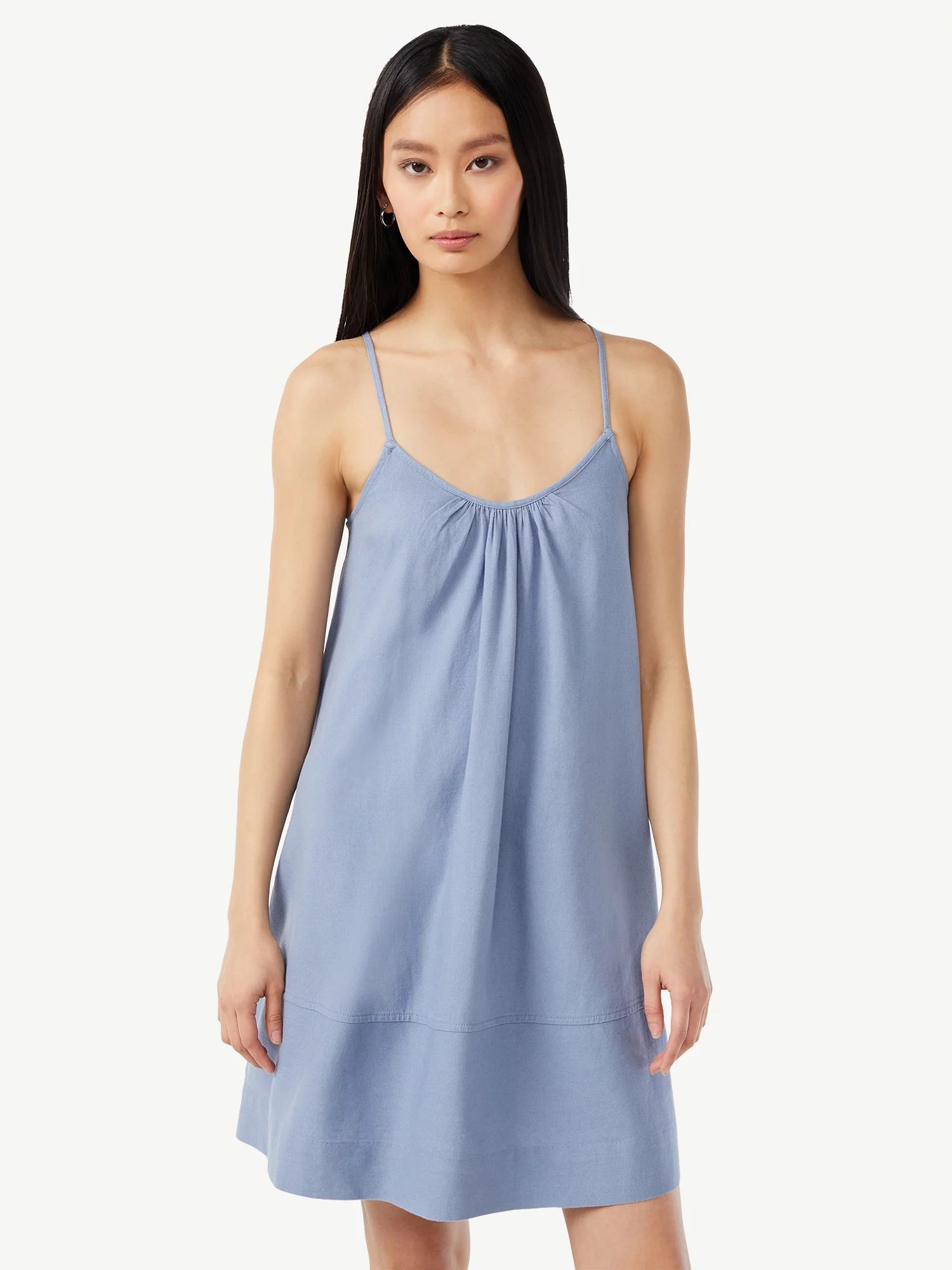 Free Assembly Women's Sleeveless Swing Dress - Walmart.com | Walmart (US)