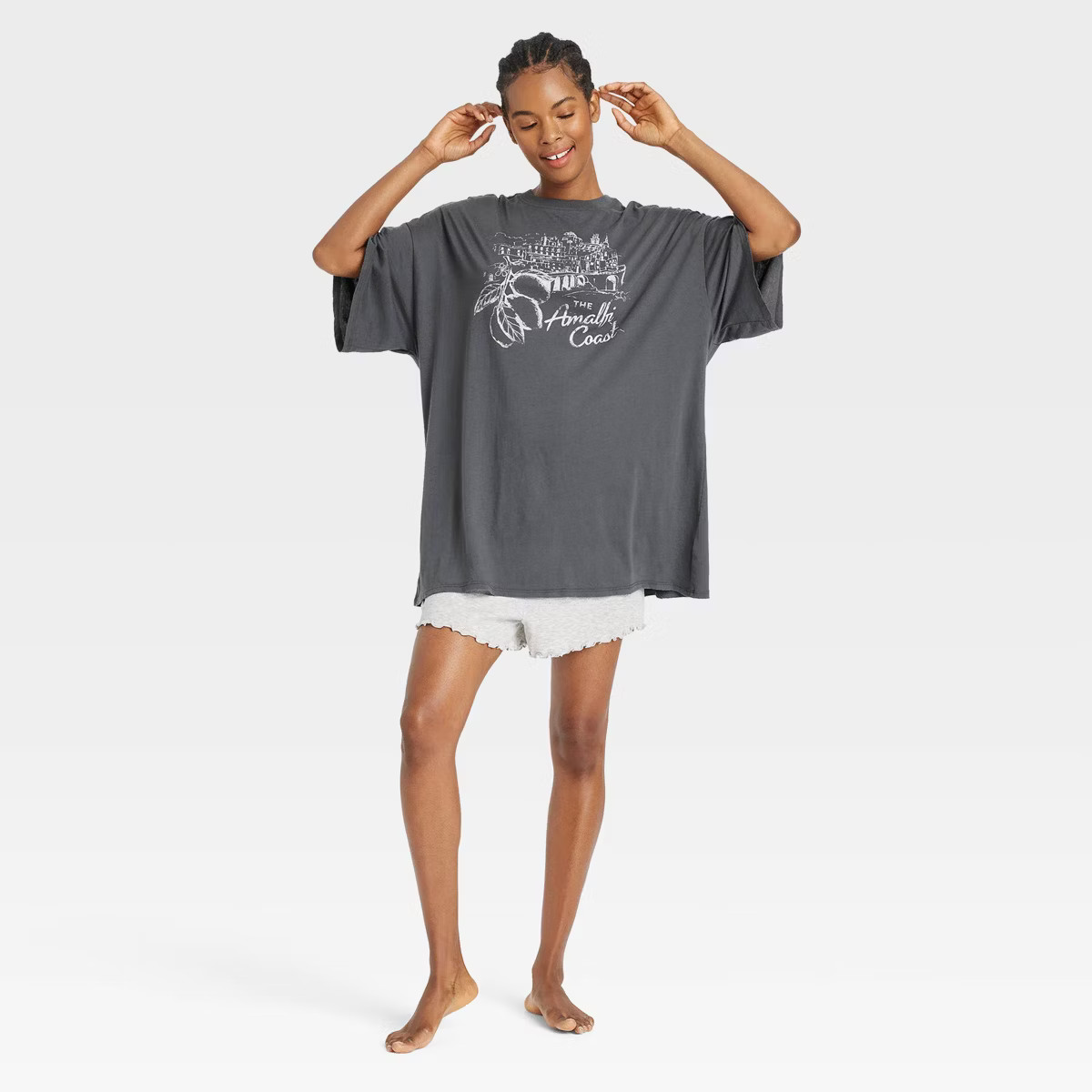 Women's Oversized T-Shirt Sleep Dress - Colsie™ | Target