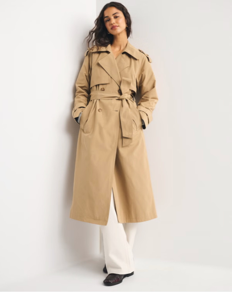 My favorite pieces from @abercrombie  Loving all the earth tones and the cozy vibes. Fall style, Fall fashion, fall trends, chocolate brown, trench coat, leather jacket, suede jacket, wide leg trousers, cashmere sweater, cardigan.  

 #LTKootd #LTKSeasonal