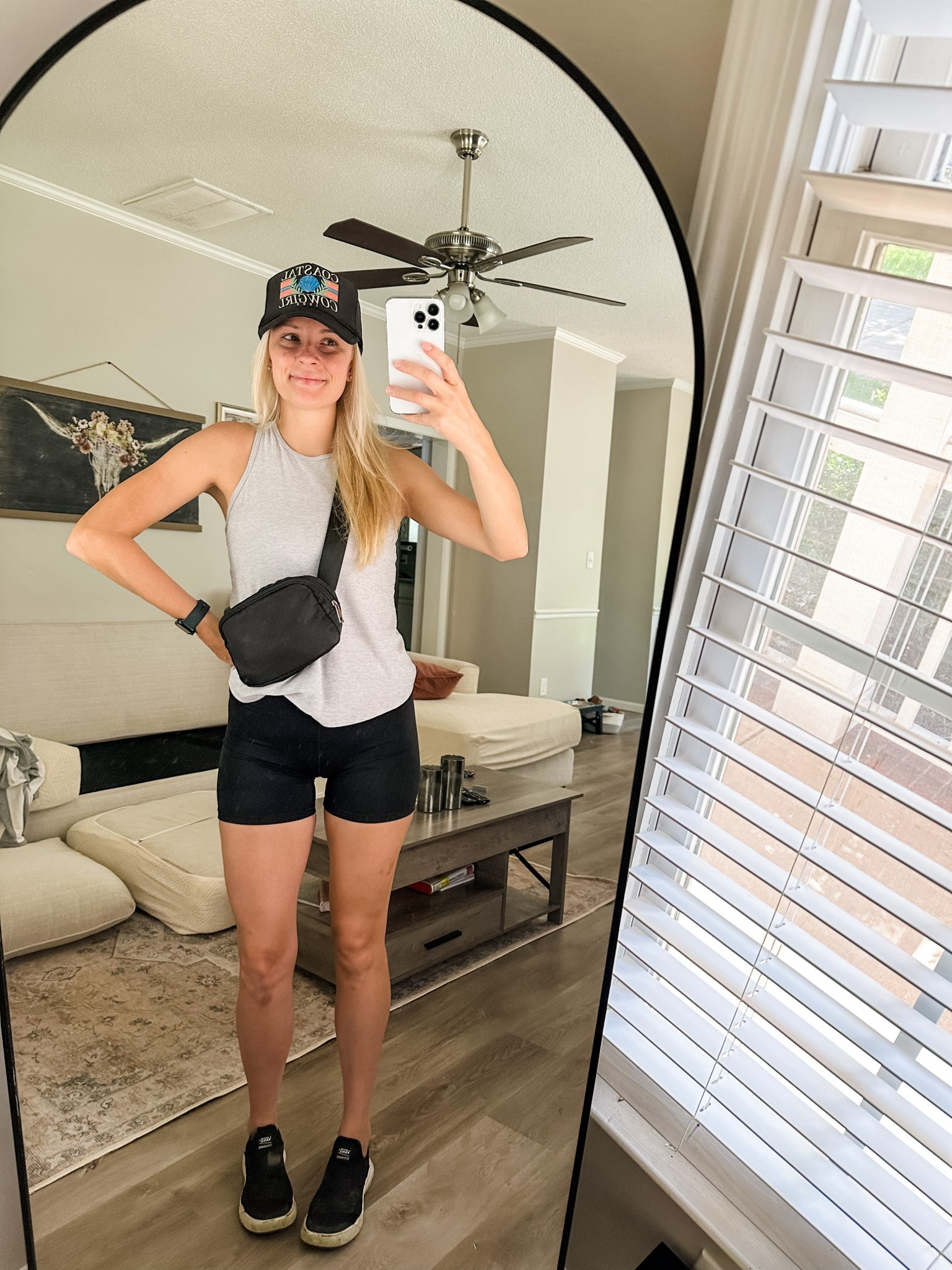 Basic athletic fit for the splash pad today! My favorite trucker (had to make myself a new one) and $6 biker shorts from Amazon!! 

#LTKActive #LTKFindsUnder50 #LTKSummerEdit