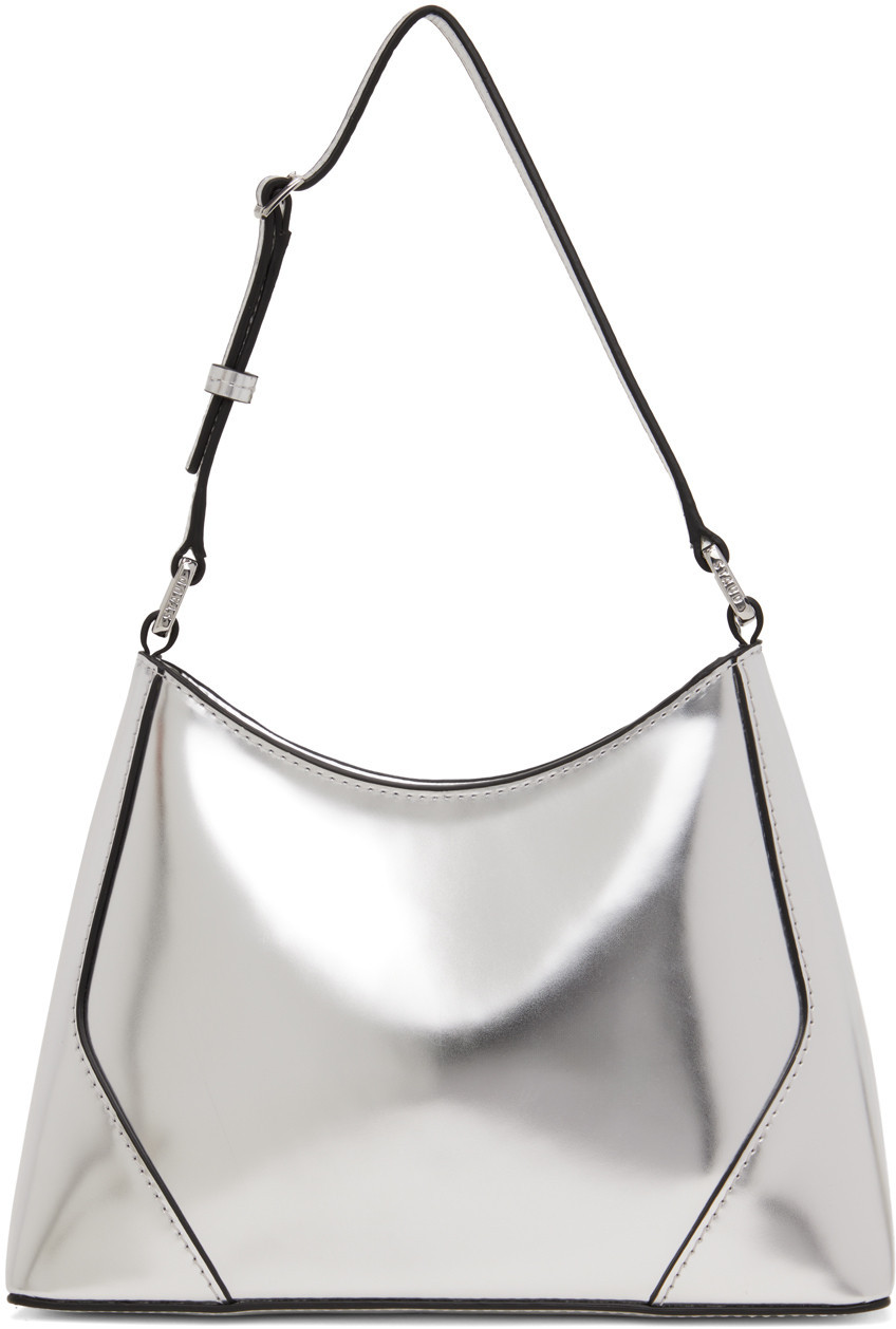 Staud Silver Linda Bag | SSENSE