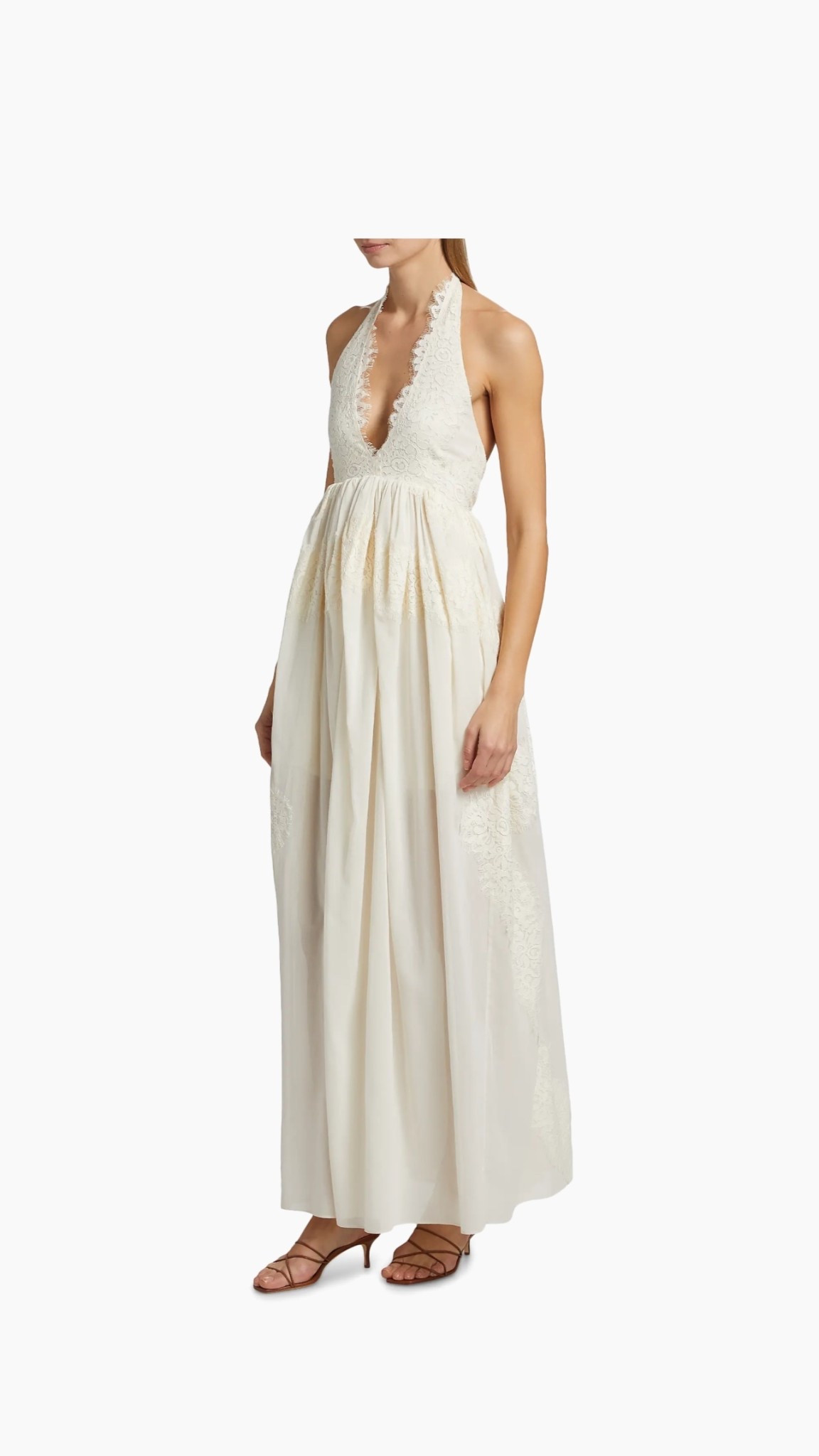 The sweetest lace halter dress 🤍