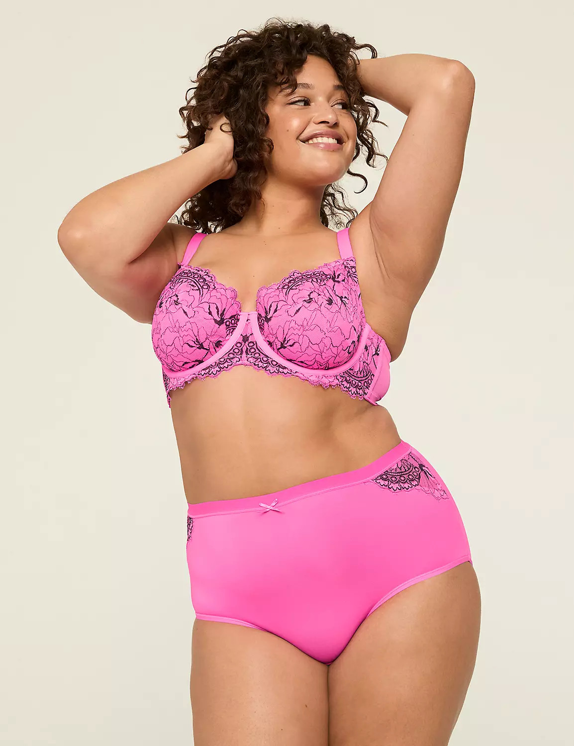 Unlined Balconette Bra with Lace | Lane Bryant (US)