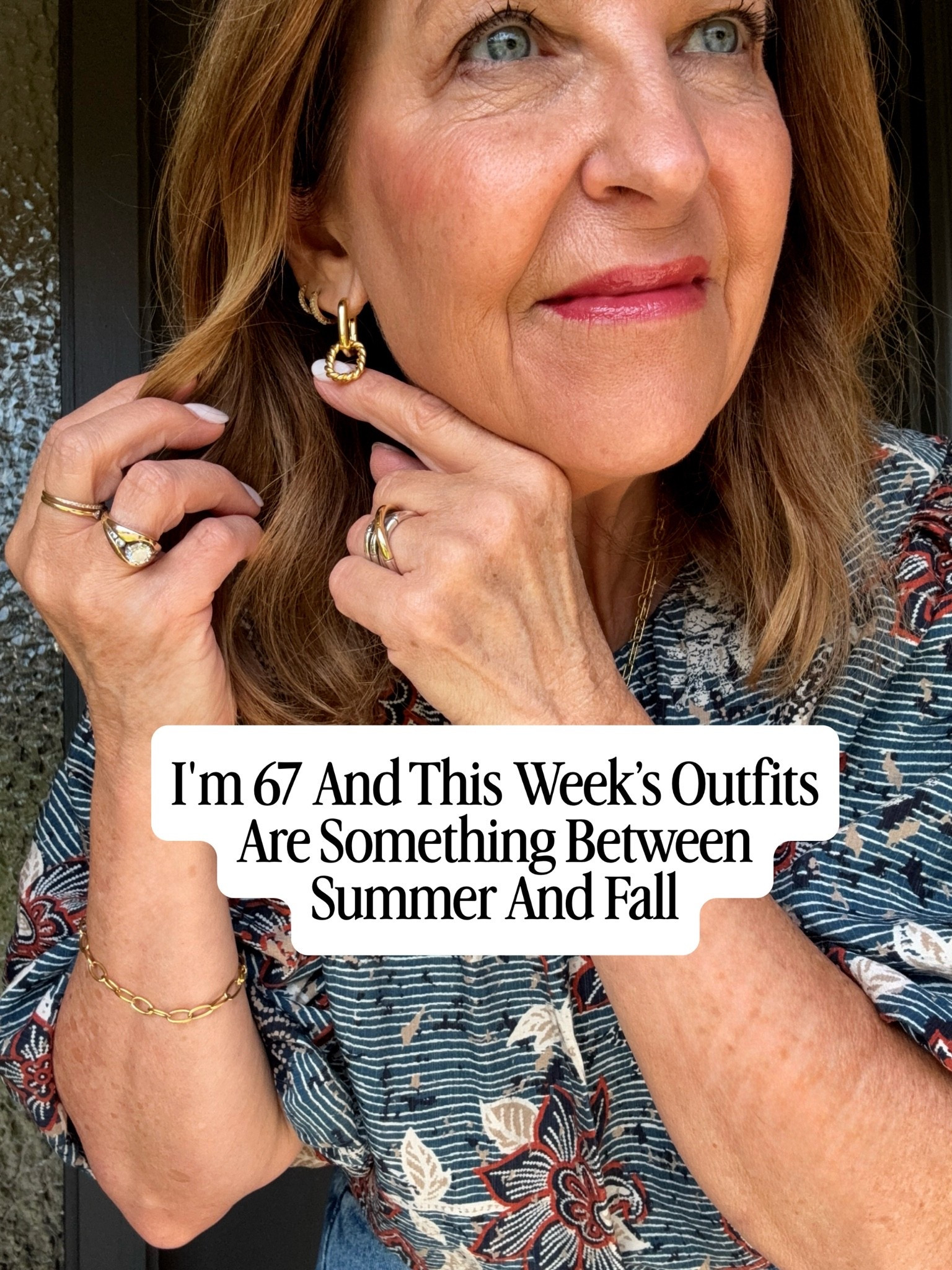Wearing Ana Luisa earrings. Lightweight and great everyday earrings.

#LTKootd #LTKOver40 #LTKPetite