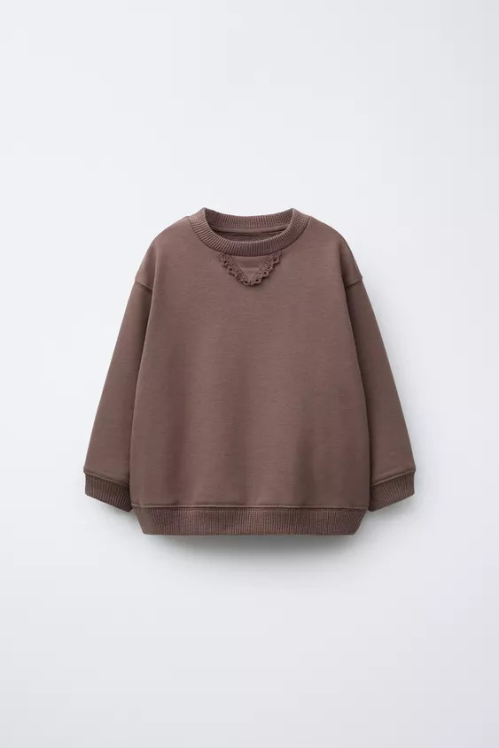 WAFFLE DETAIL SWEATSHIRT | Zara US