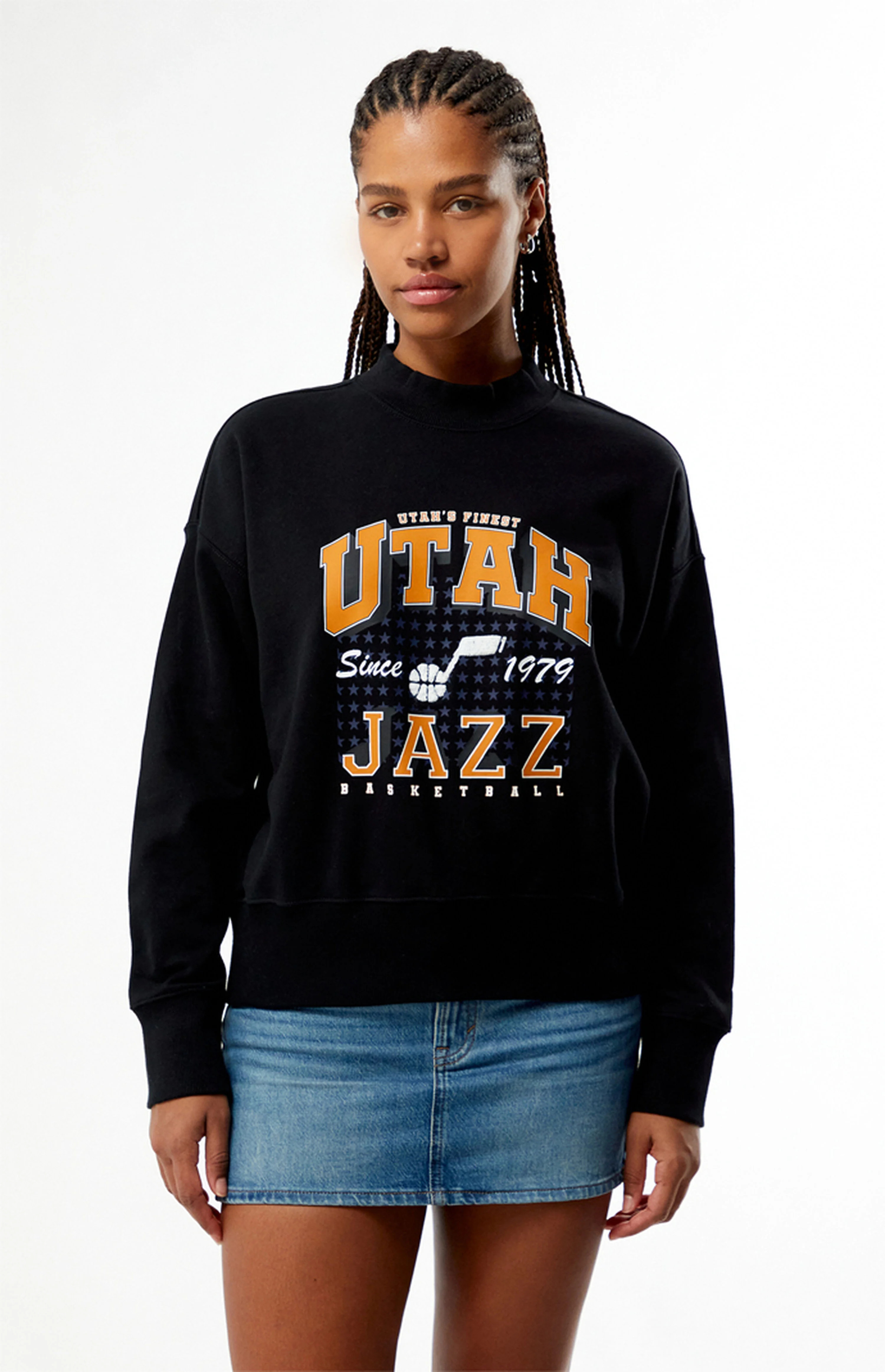 QORE Utah Jazz Mock Neck Sweatshirt | PacSun
