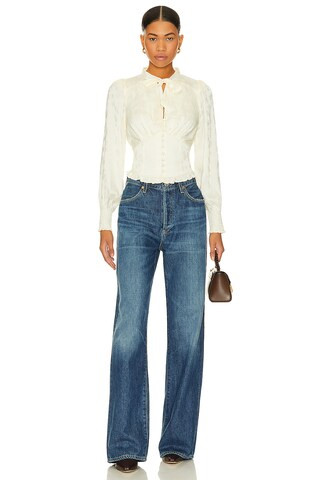 Hallie Top in Ivory | Revolve Clothing (Global)