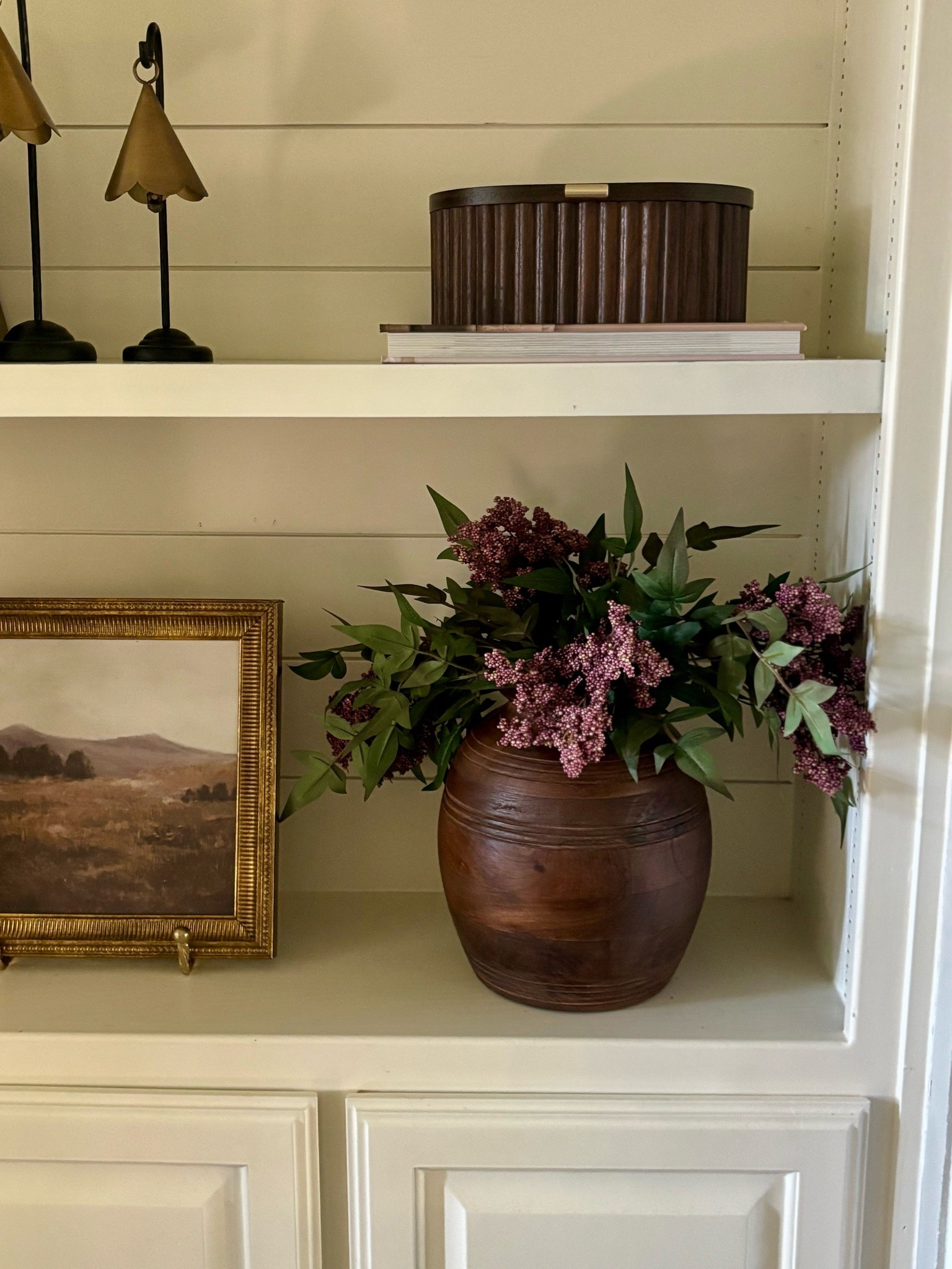 My favorite aged wood vase is currently on sale for 30% off!  This is such a timeless piece that adds instant warmth to the space!  Paired it with these pretty Amazon dusty plum berry stems!

#LTKHome #LTKSeasonal #LTKSaleAlert