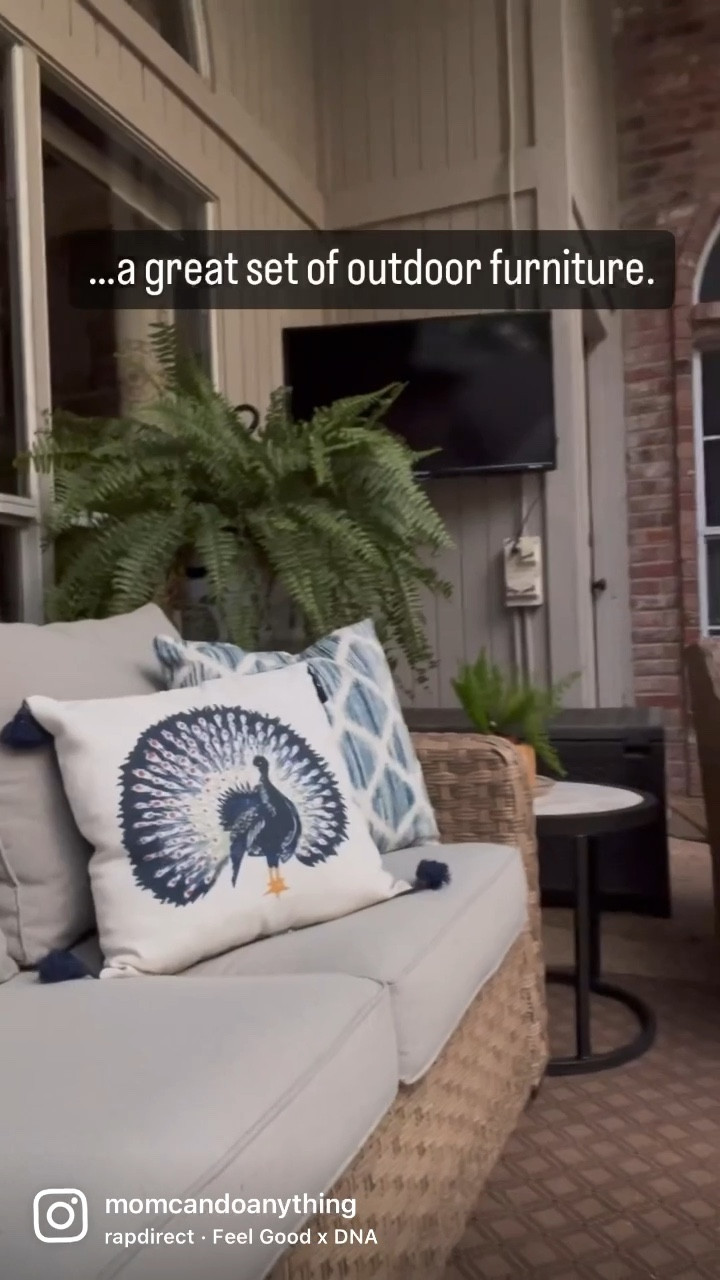 This set of outdoor furniture comes with a sofa, two swivel chairs, two tables, all the cushions, and covers.  It’s in stock and on sale!  Hurry!

#LTKsalealert #LTKSeasonal #LTKhome