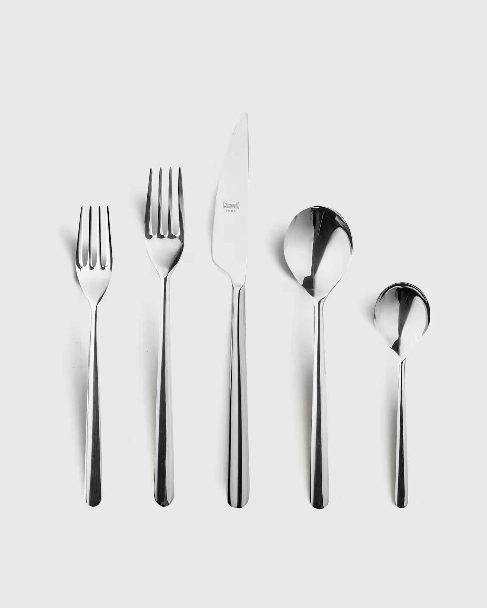 Linea Flatware 20-Pc Set in Polished Stainless Steel | Quince