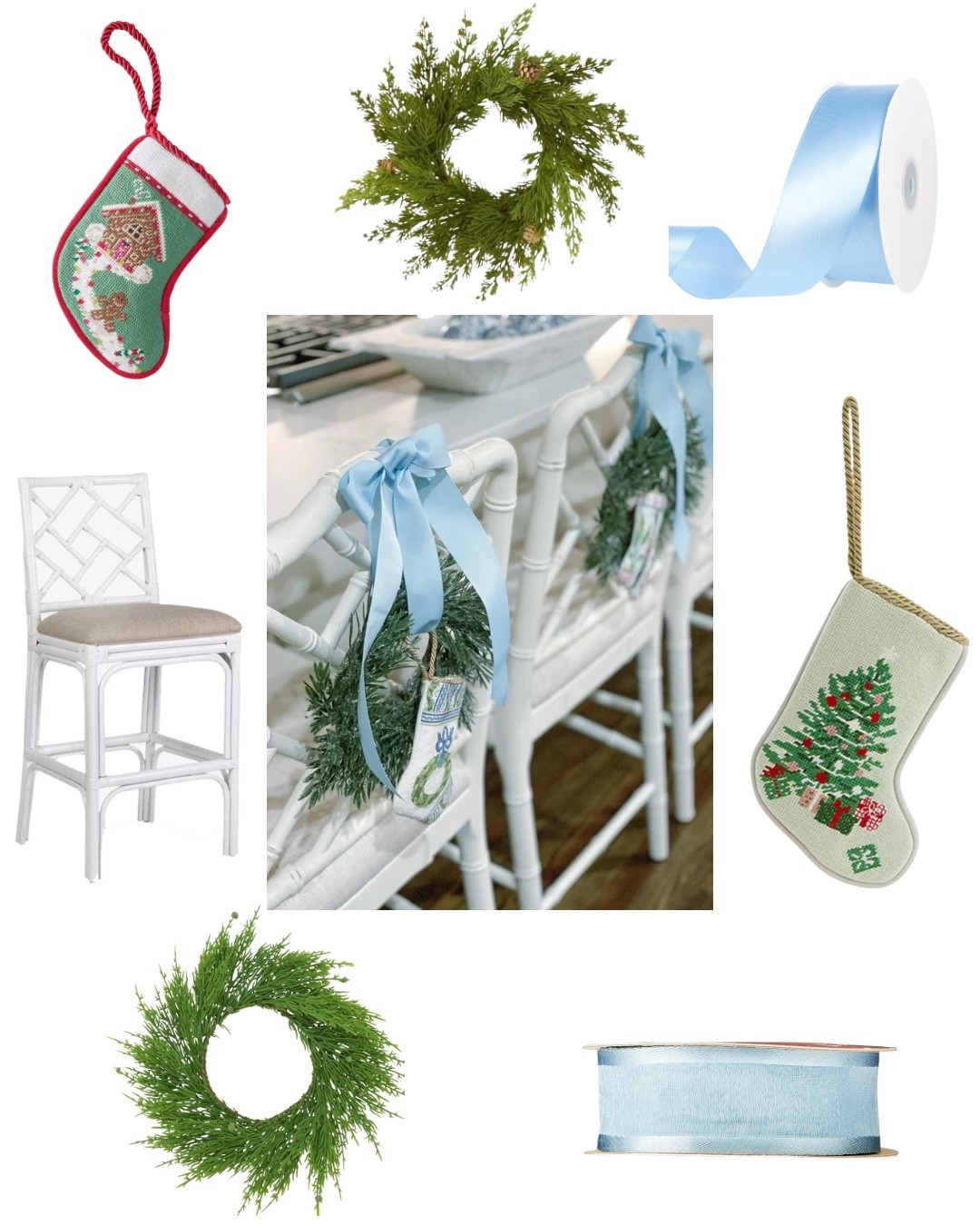Bar stool Christmas decor!!!💙🎄

#LTKHome #LTKHoliday #LTKSeasonal