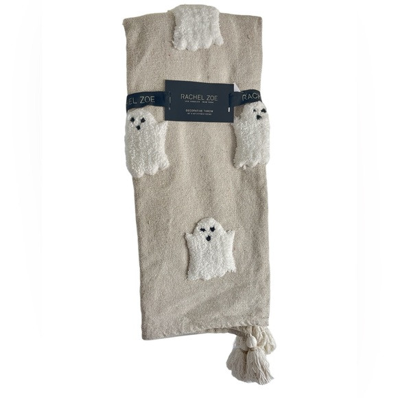 Rachel Zoe Viral TikTok Ghost Throw Blanket in 50 x 60 Embellished in Neutral | Poshmark