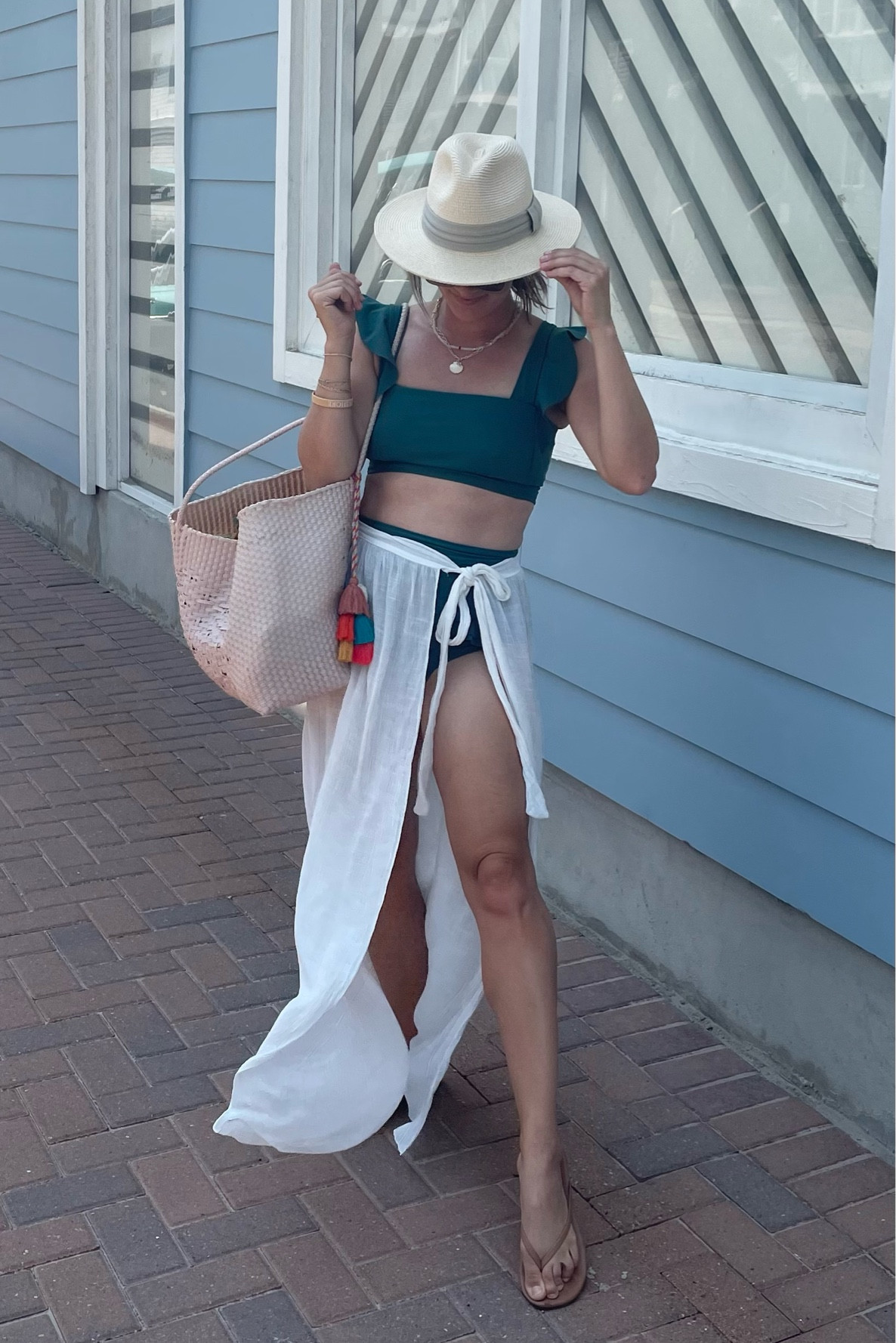 Amazon beach hat, Jcrew necklace, Etsy bikini, swimsuit, bathing suit, beach, vacation 

#LTKSwim #LTKTravel #LTKSaleAlert