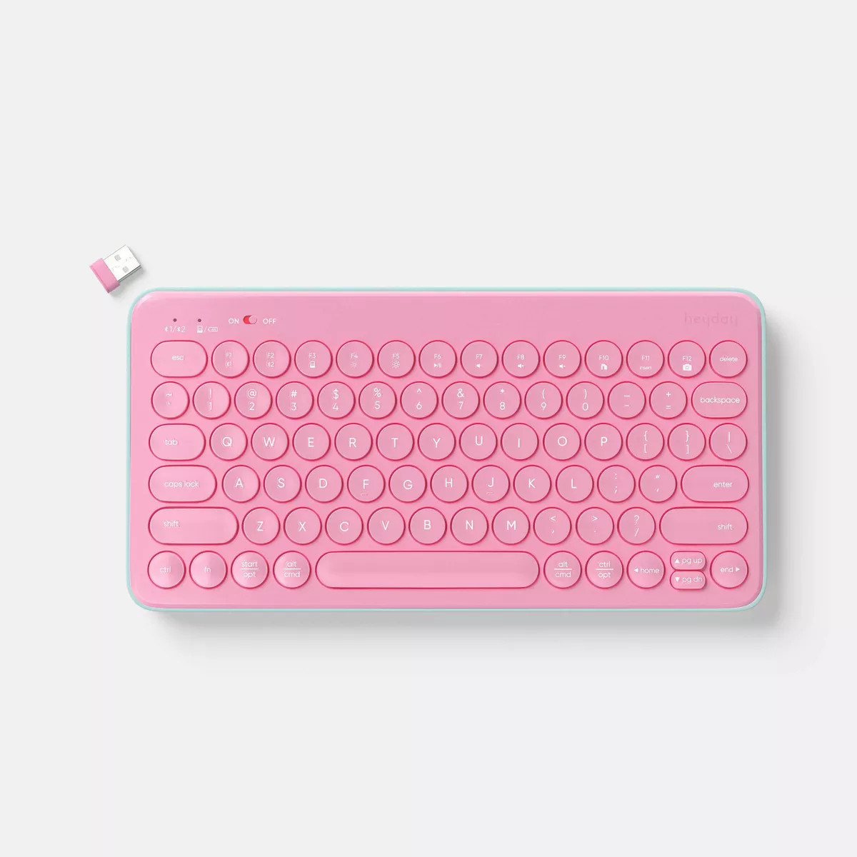 Bluetooth Keyboard - heyday™ Spring Teal: Membrane, USB-A, 60% Size, Home Use | Target