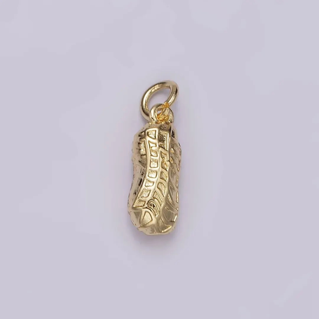 Small Gold Peanut Charm, Peanut Lover Pendant Foodie Mix Charm for Bracelet Necklace Earring Comp... | Etsy (US)