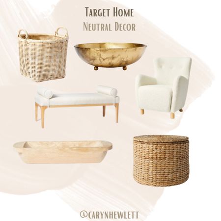 Looking for some neutral, classic additions to update your home decor? Check out these lovely finds from #target! 🤍🧺🏠 #competition #targethome #neutralhome #cozyhome 

#LTKFind #LTKhome