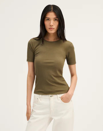 The 9-9 Tee in LuxeRib | Madewell