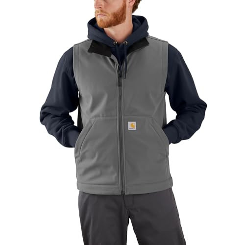Carhartt Men's Rain Defender™ Relaxed Fit Softshell Vest, Steel, XX-Large Tall | Amazon (US)