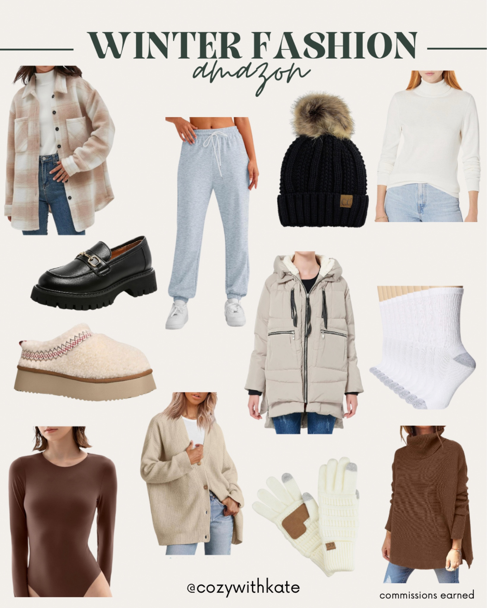 Winter fashion on Amazon under $50! 

Ugg dupes | winter coat | button down sweater | turtleneck | pumiey | gloves | Amazon sweater | shacket | loafers | socks | 

#ltkfashion 