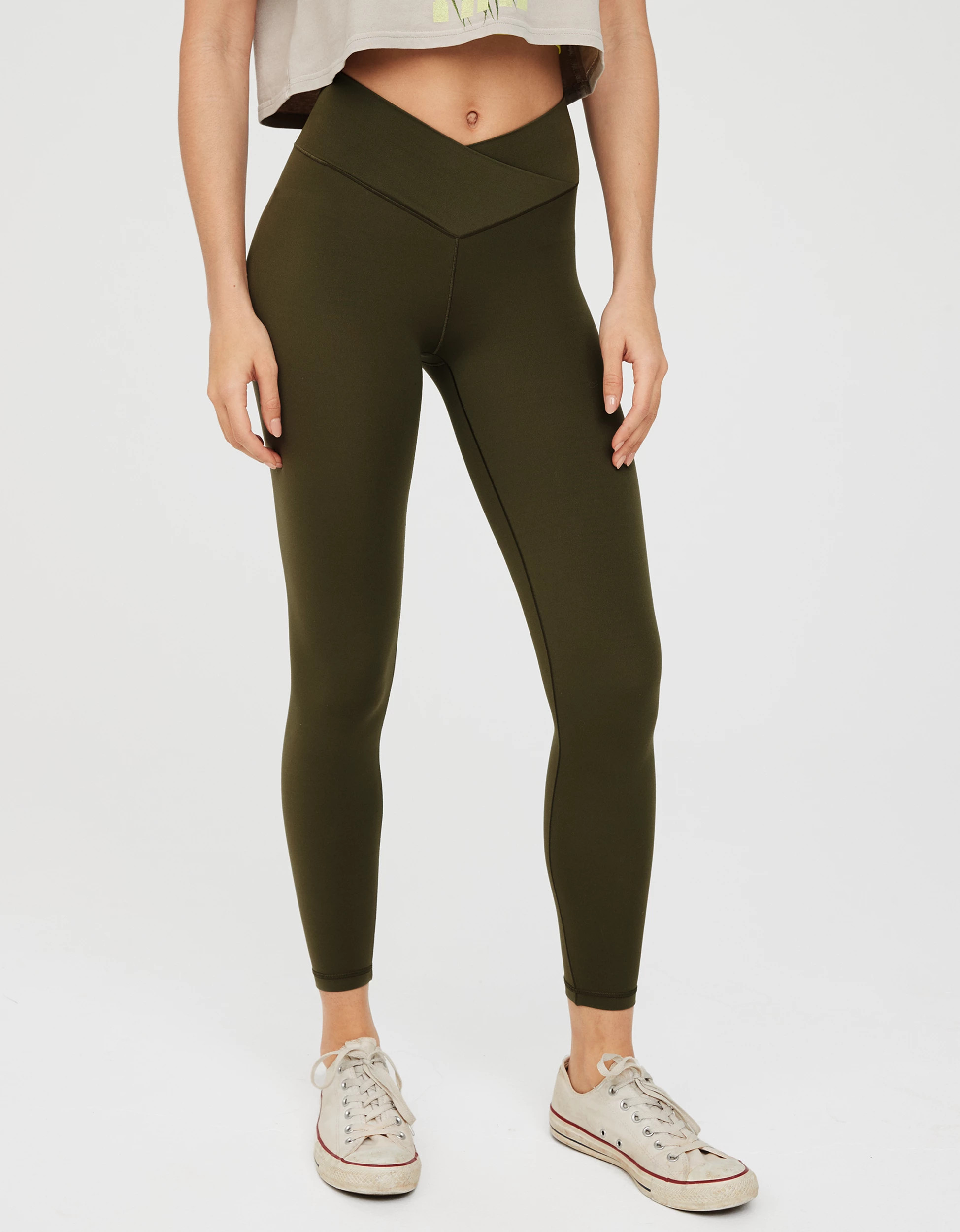 OFFLINE By Aerie Real Me Double Crossover Legging | Aerie