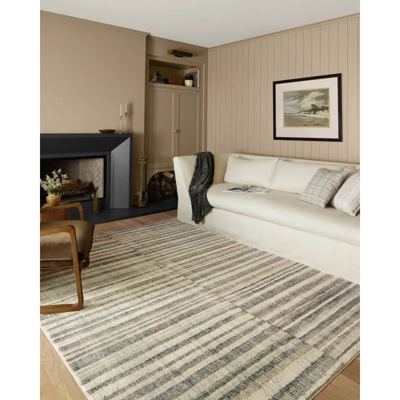 Humphrey Performance Natural/Moss Rug | Wayfair North America