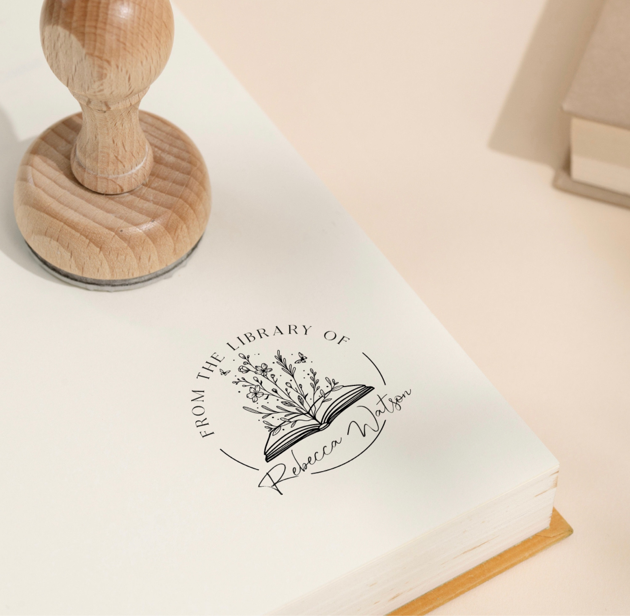 Personalized book stamp for your library 🤍

#LTKHolidaySale #LTKGiftGuide #LTKHoliday