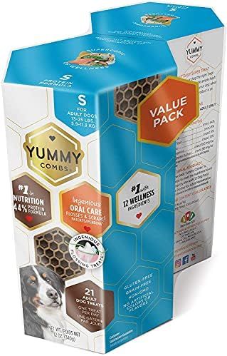 YUMMY COMBS, Dental Treats for Dogs, Complete & Balanced Dental Chews for Dog Teeth Cleaning. 44%... | Amazon (US)