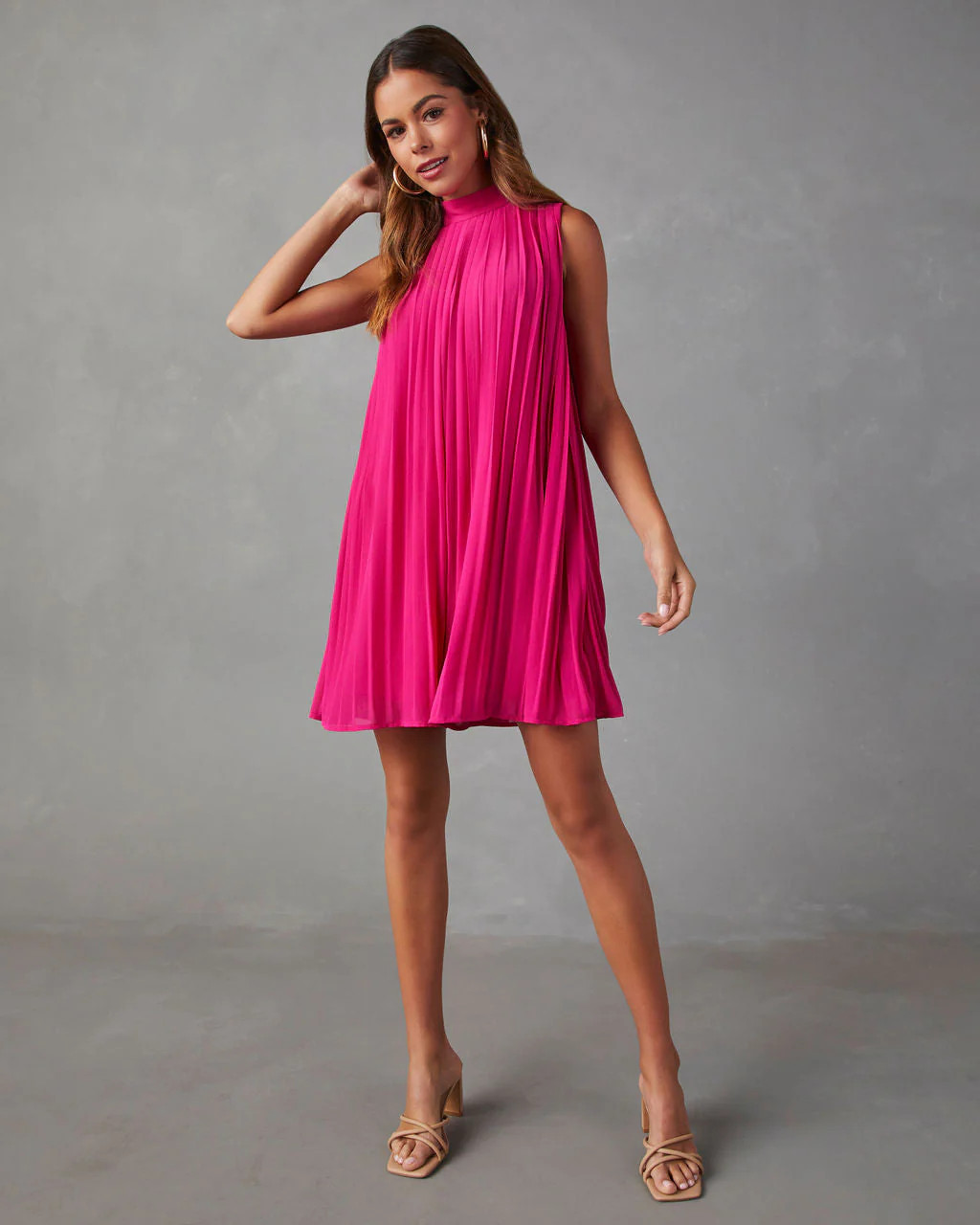 Somerset Pleated Sleeveless Romper | VICI