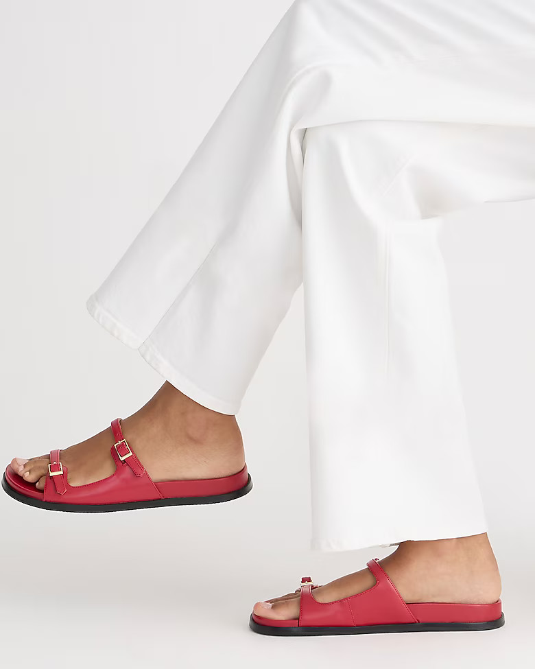 Colbie buckle sandals in leather | J. Crew US