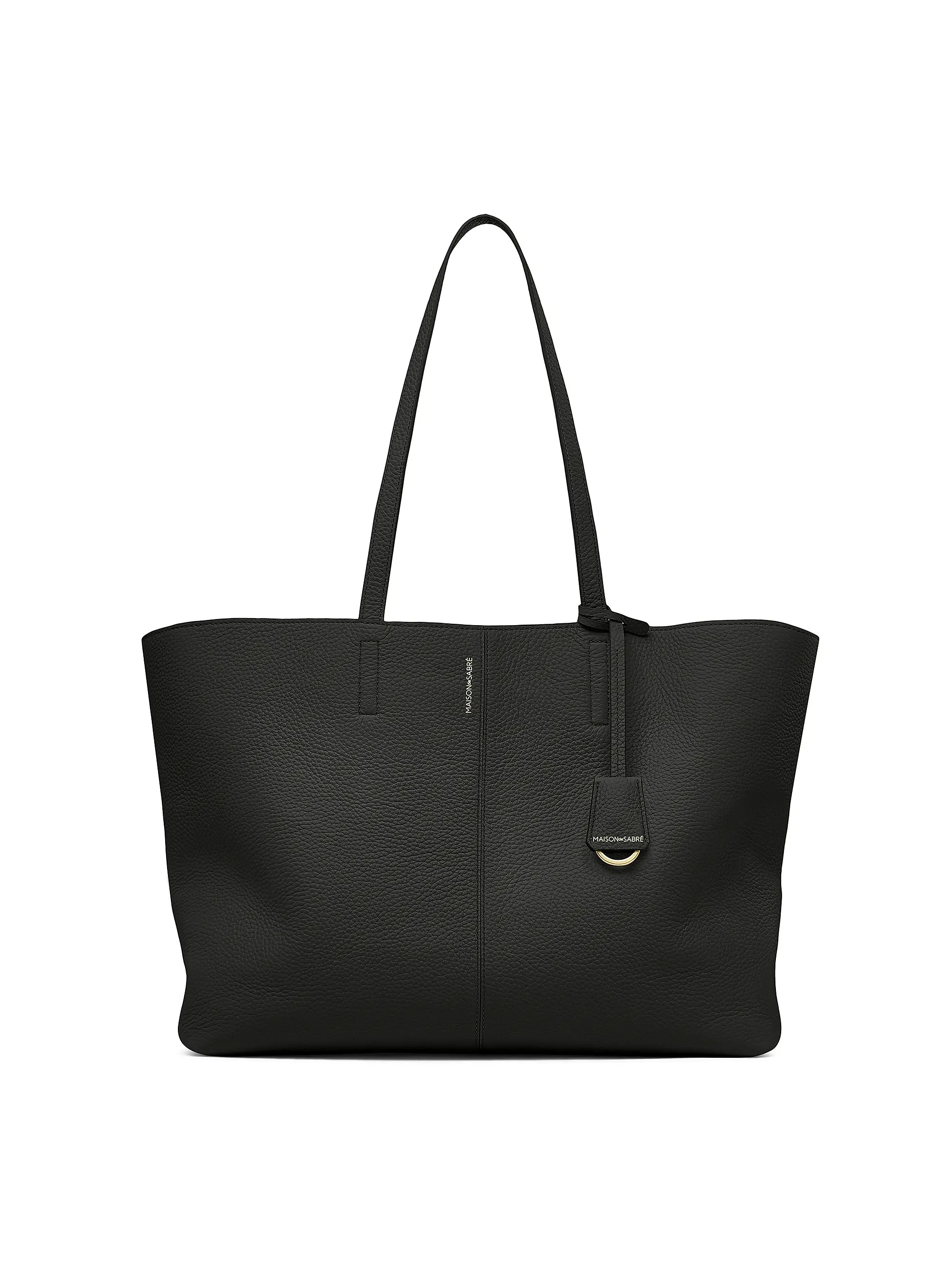 Large Leather Zipped Soft Tote | Saks Fifth Avenue