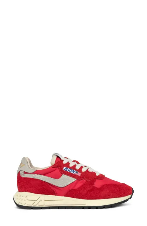 AUTRY Reelwind Low Sneaker in Red/white at Nordstrom, Size 42 | Nordstrom