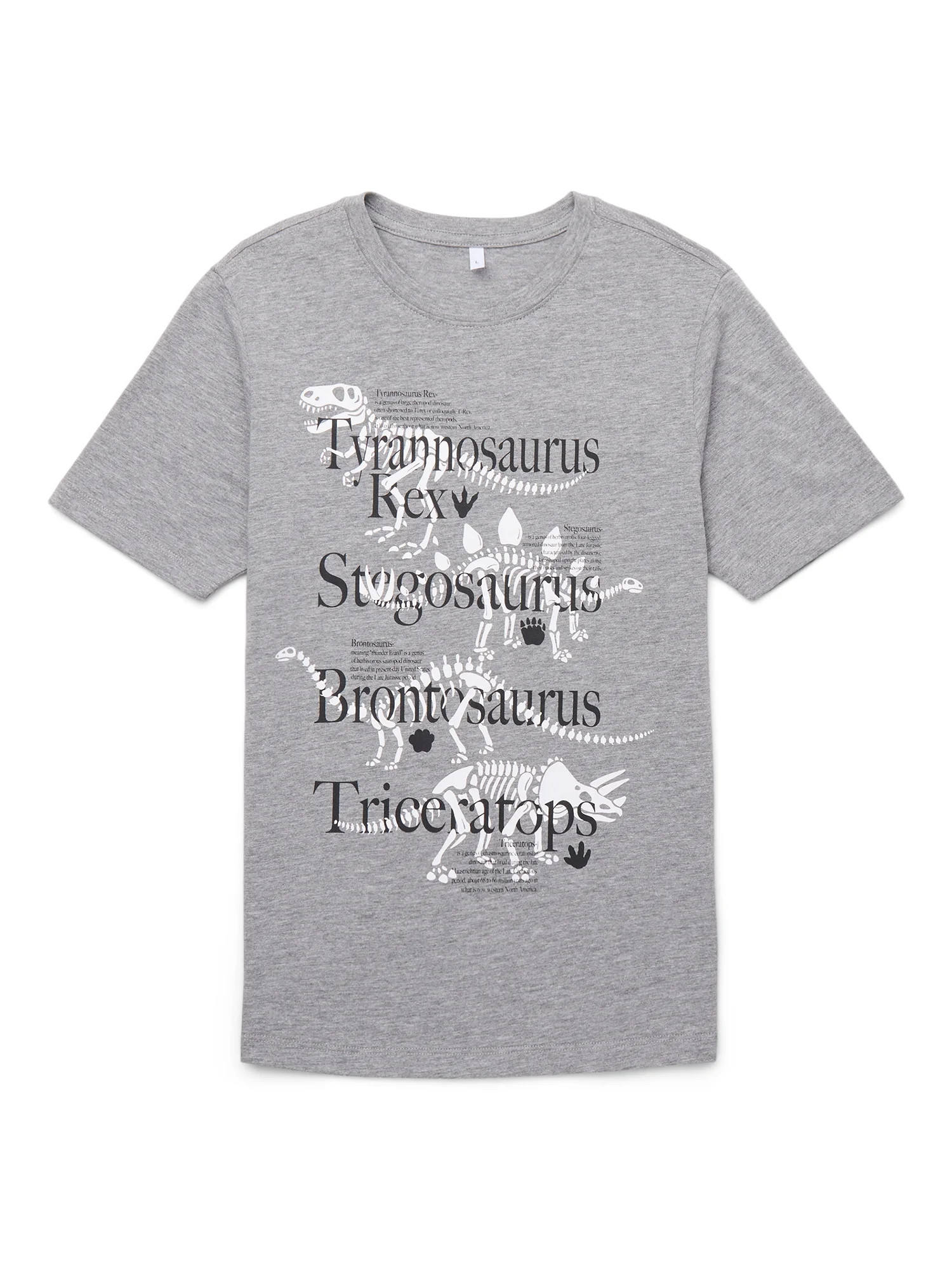Wonder Nation, Boys' & Big Boys' Dino Bones Graphic Tee, Sizes 4-18 | Walmart (US)