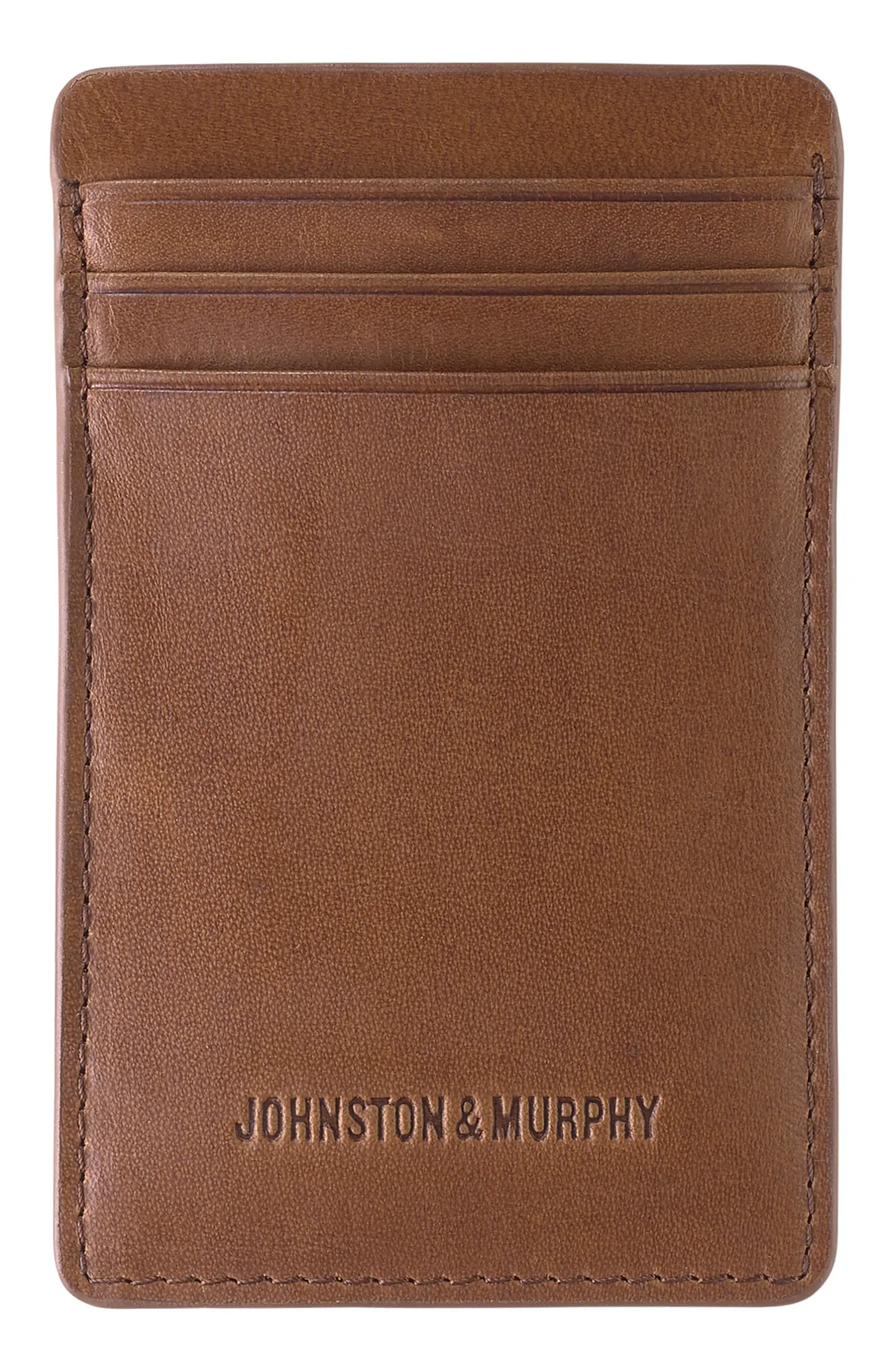 Johnston & Murphy Leather Money Clip Card Case | Nordstrom | Nordstrom