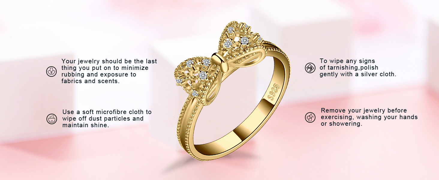 JewelryPalace 14k White Yellow Rose Gold Plated 925 Sterling Silver Rings for Women, Cubic Zircon... | Amazon (US)