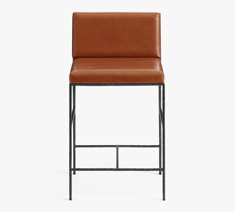 Rockwell Leather Stool | Pottery Barn (US)