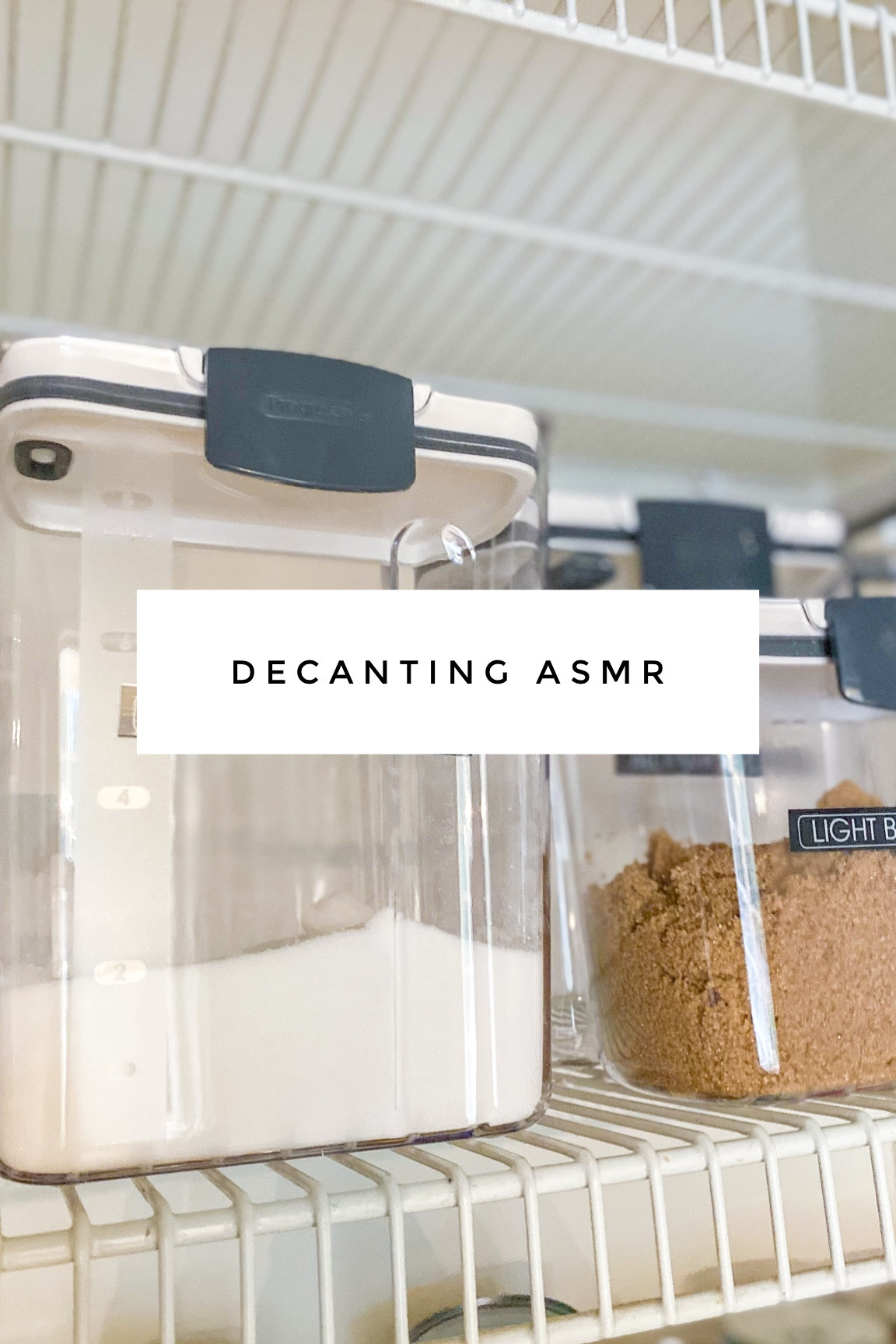 Our favorite way to store baking necessities! 