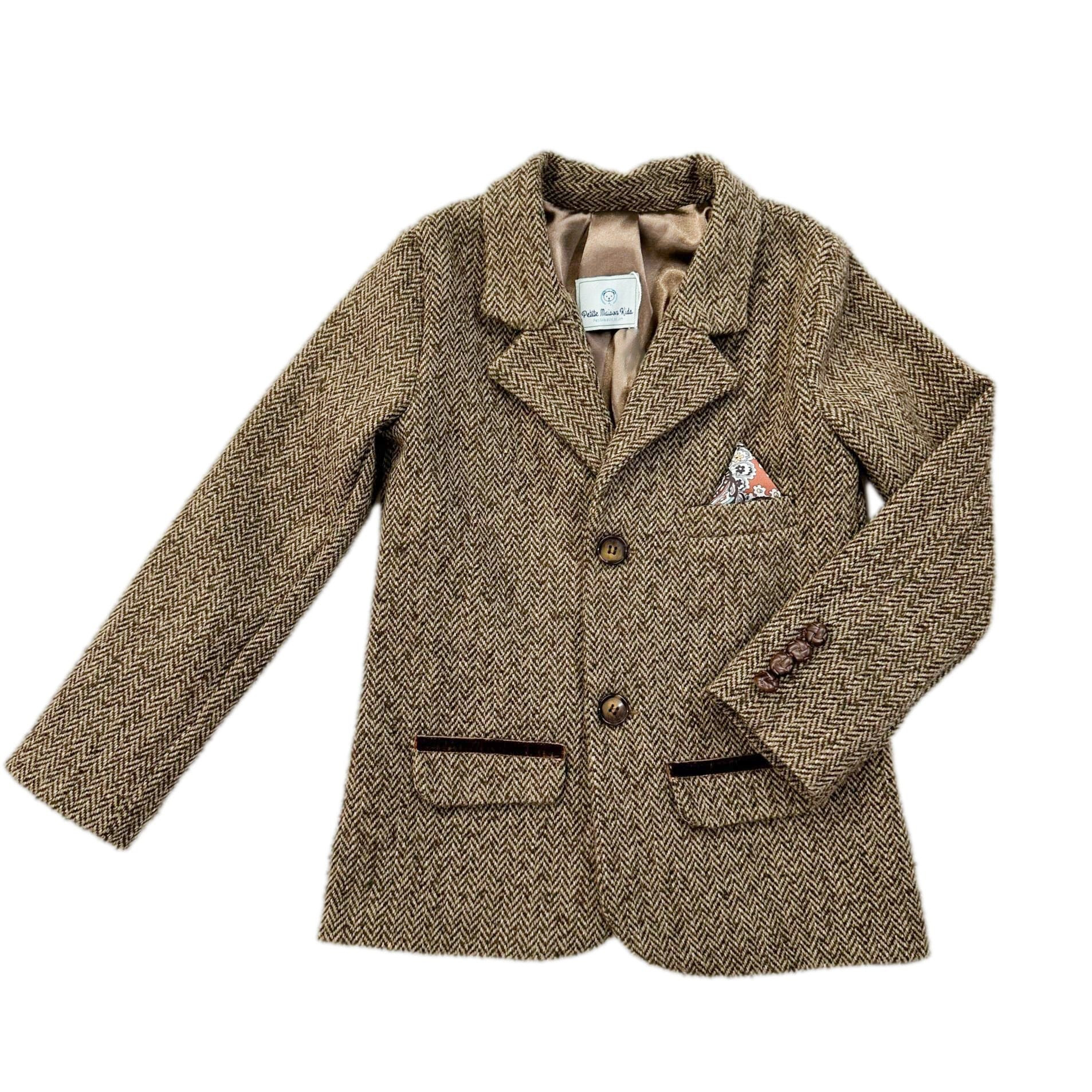 Herringbone Tweed Jacket | petite maison kids