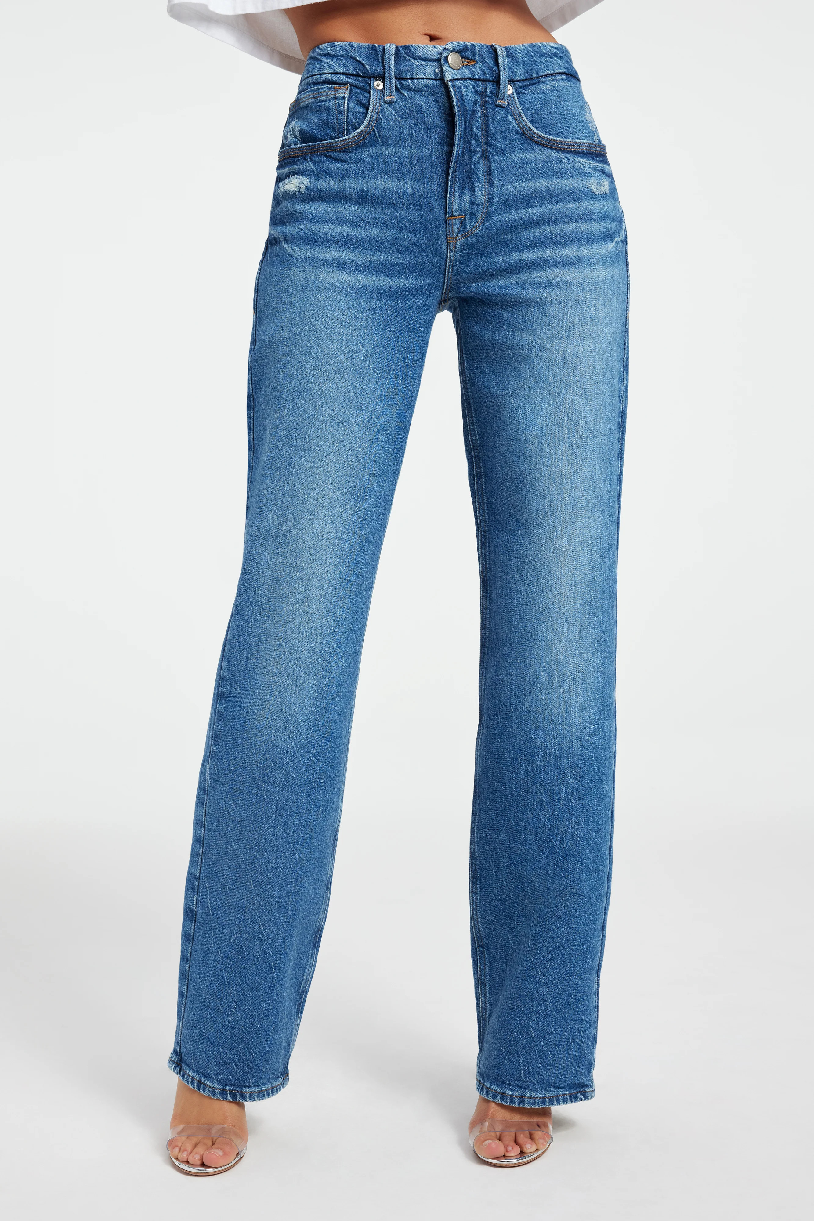 GOOD '90s  JEANS| INDIGO348 | Good American