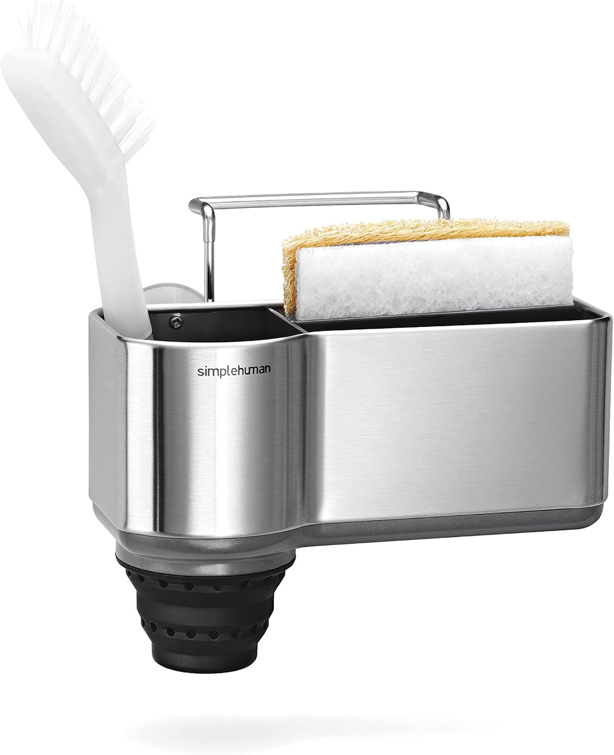 simplehuman Sink Caddy Sponge Holder, Brushed Stainless Steel | Amazon (US)